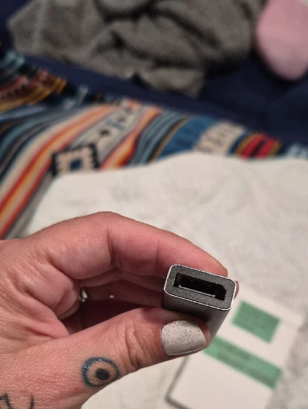 Reborn Silver HDMI To Display Port Adapter